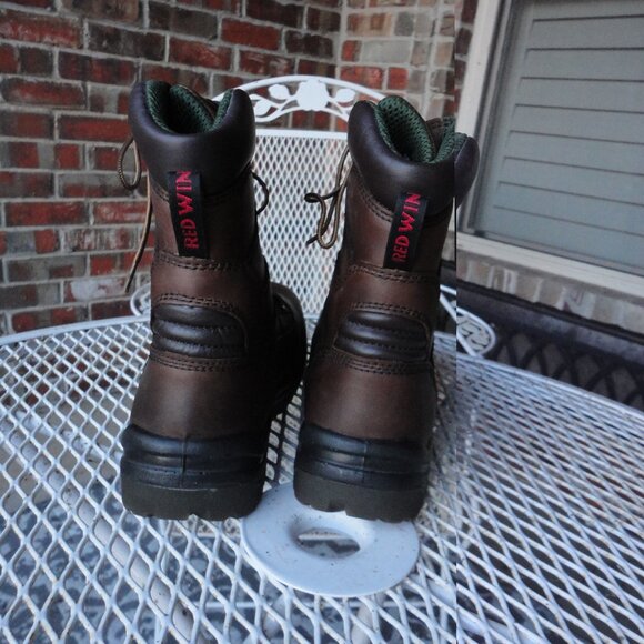 RED WING Brown Leather King Toe Waterproof Men's Lace Up Hiking Boots Size 8.5 - Picture 5 of 8
